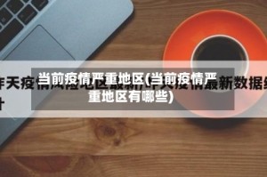 当前疫情严重地区(当前疫情严重地区有哪些)