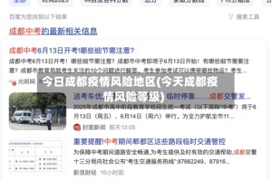 今日成都疫情风险地区(今天成都疫情风险等级)