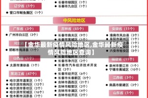 【金华最新疫情风险地区,金华最新疫情风险地区查询】