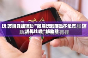 万能开挂辅助“随意玩到底是不是有透视挂吗”辅助器