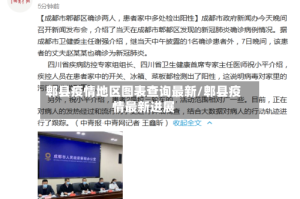 郫县疫情地区图表查询最新/郫县疫情最新进展
