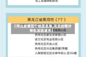 【河北疫情五个地区名单,河北疫情分布在哪些城市】