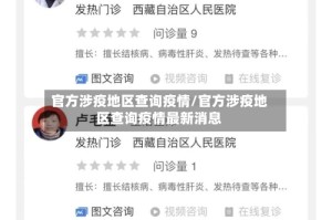 官方涉疫地区查询疫情/官方涉疫地区查询疫情最新消息