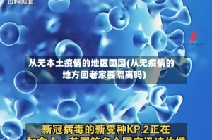 从无本土疫情的地区回国(从无疫情的地方回老家要隔离吗)