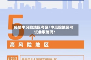 疫情中风险地区考研/中风险地区考试会取消吗?