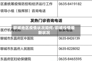 聊城地区疫情状况如何/聊城役情最新状况