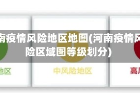 河南疫情风险地区地图(河南疫情风险区域图等级划分)