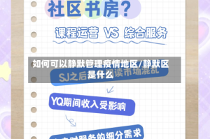 如何可以静默管理疫情地区/静默区是什么