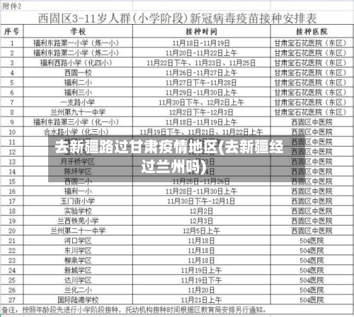 去新疆路过甘肃疫情地区(去新疆经过兰州吗)-第3张图片