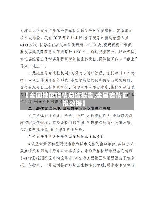 【全国地区疫情总结报告,全国疫情汇报数据】-第1张图片