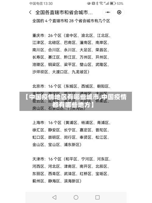 【中国疫情地区有哪些城市,中国疫情都有哪些地方】-第1张图片
