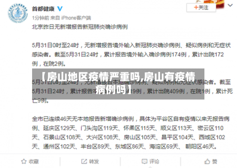 【房山地区疫情严重吗,房山有疫情病例吗】-第1张图片