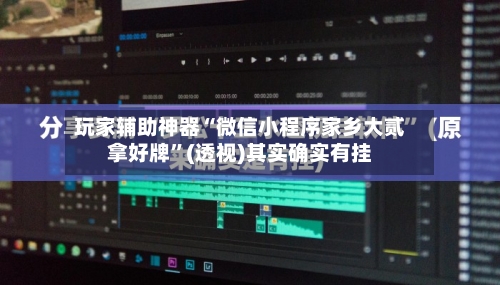玩家辅助神器“微信小程序家乡大贰拿好牌”(透视)其实确实有挂-第2张图片