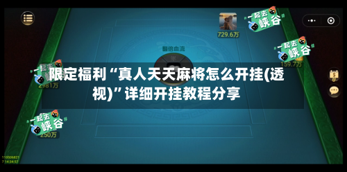 限定福利“真人天天麻将怎么开挂(透视)	”详细开挂教程分享-第2张图片