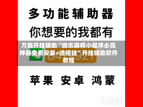 万能开挂辅助“微乐麻将小程序必赢神器免费安装+透视挂	”开挂辅助软件教程-第2张图片
