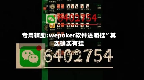专用辅助:wepoker软件透明挂”其实确实有挂-第3张图片