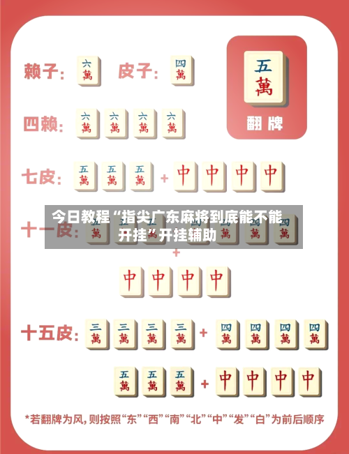 今日教程“指尖广东麻将到底能不能开挂	”开挂辅助-第1张图片