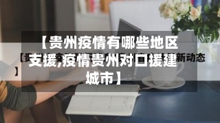 【贵州疫情有哪些地区支援,疫情贵州对口援建城市】-第2张图片