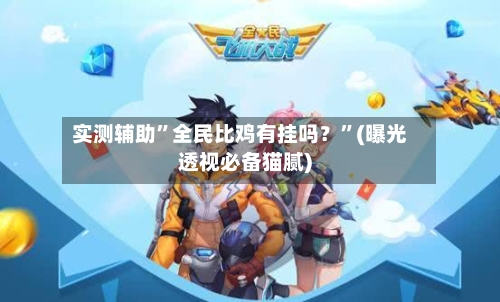 实测辅助”全民比鸡有挂吗？	”(曝光透视必备猫腻)-第1张图片