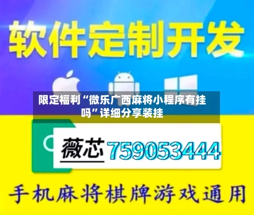 限定福利“微乐广西麻将小程序有挂吗”详细分享装挂-第2张图片