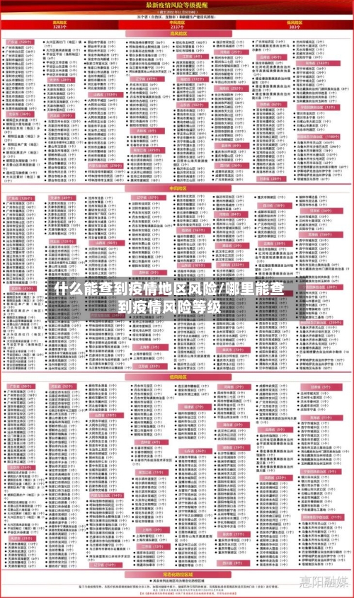 什么能查到疫情地区风险/哪里能查到疫情风险等级-第2张图片