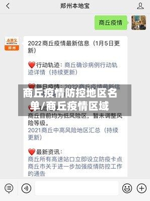 商丘疫情防控地区名单/商丘疫情区域-第1张图片