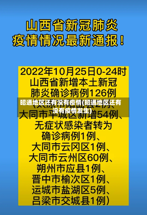 昭通地区还有没有疫情(昭通地区还有没有疫情发生)-第1张图片