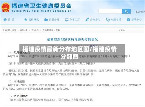 福建疫情最新分布地区图/福建疫情分部图-第1张图片